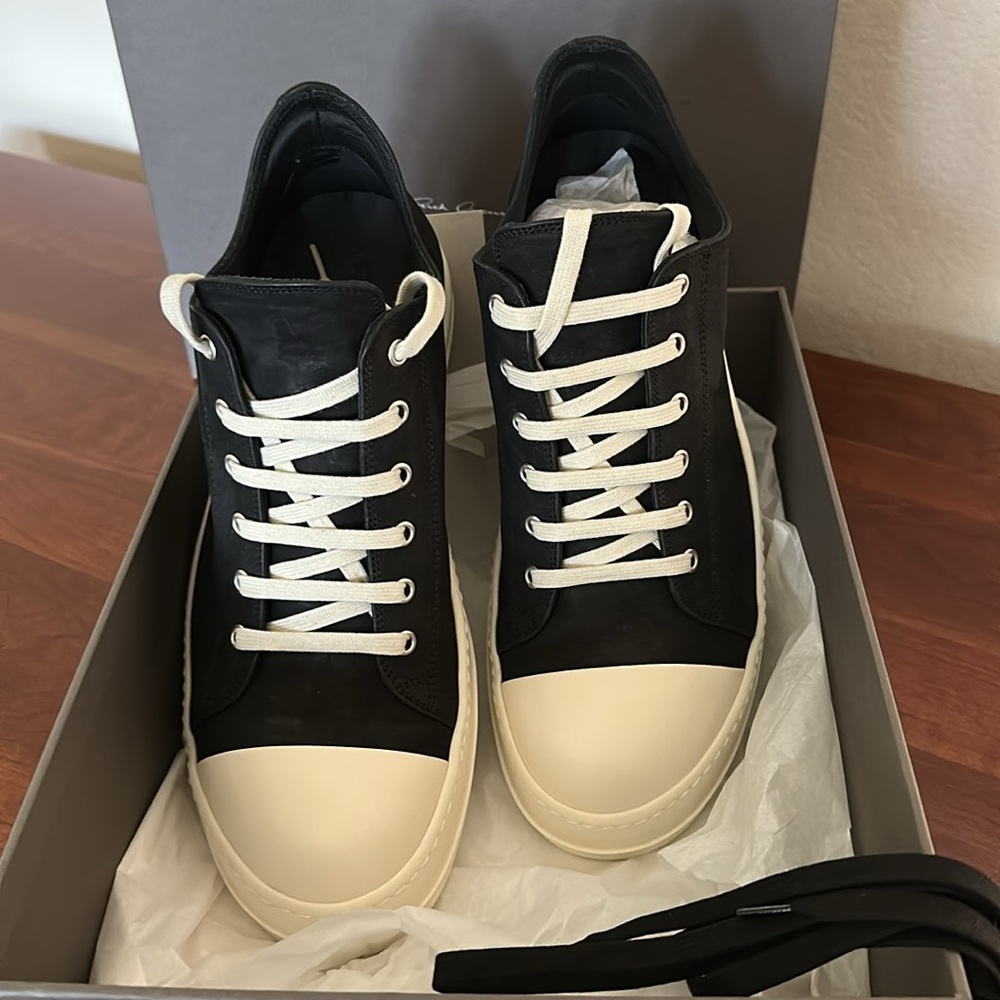 Rick Owen’s FW25 Concordians, Low Sneakers, Leather-NEW - Picture 1 of 12
